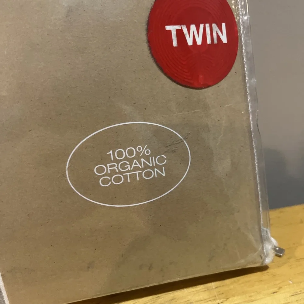 DKNY‎ Duvet Cover Twin Striped 100% Organic Cotton Pure Comfort Stripe Shell